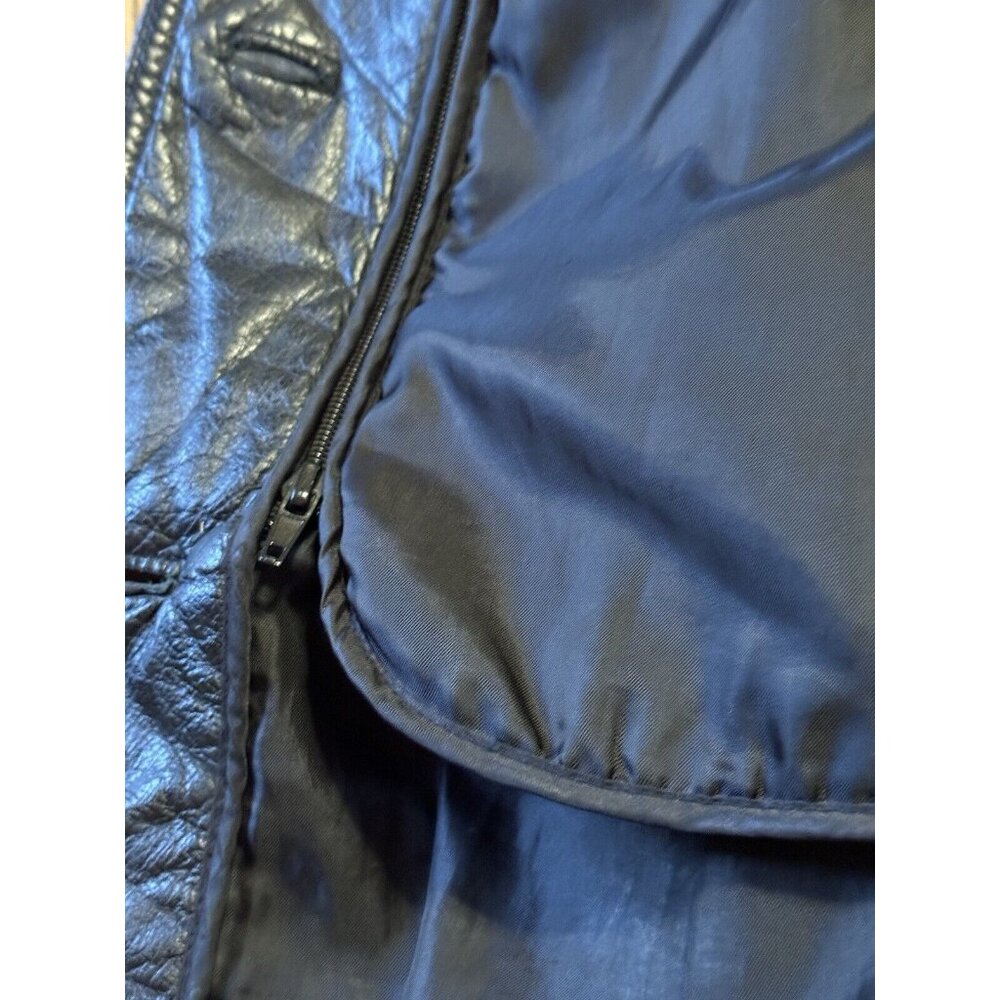 Wilsons The Leather Experts Womens Black Leather THINSULATE Button Jacket Sz M - Picture 10 of 14